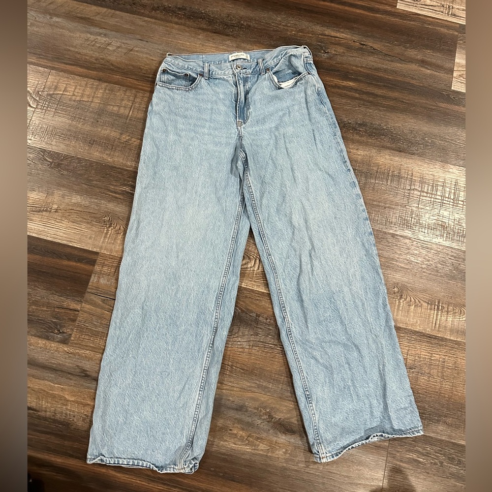 Abercrombie & Fitch Blue Straight Leg Jeans